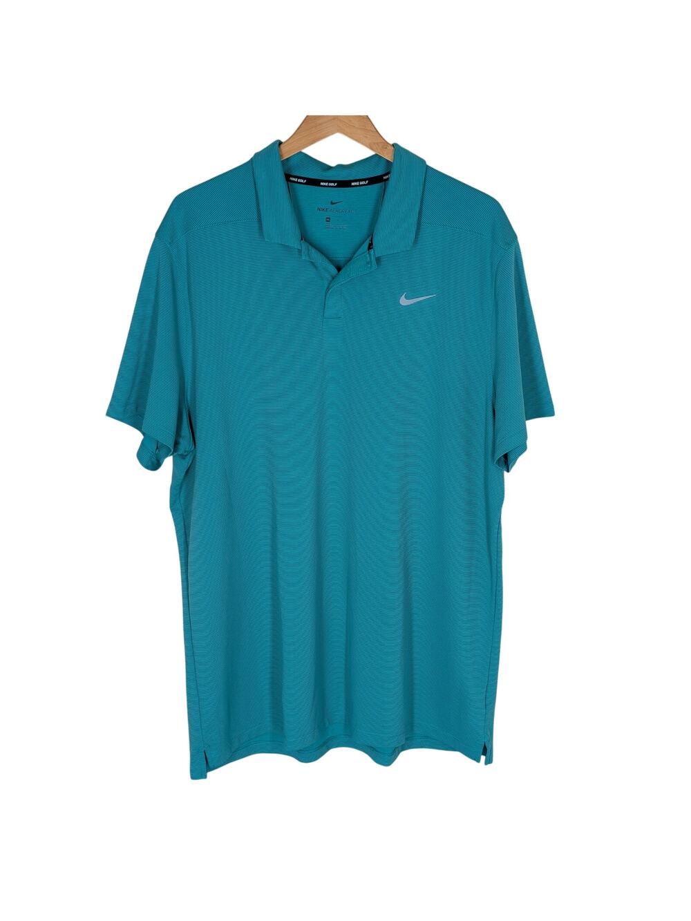 Nike Polo Shirt Mens 2XL Aeroreact Momentum Short Sleeve Golf Polo Kelly Green